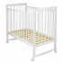 Кроватка MALIKA Little Rabbit колесо качалка белый