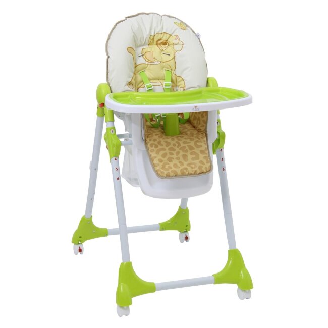 Стульчик для кормления Polini kids Disney baby 470 Король лев, зеленый